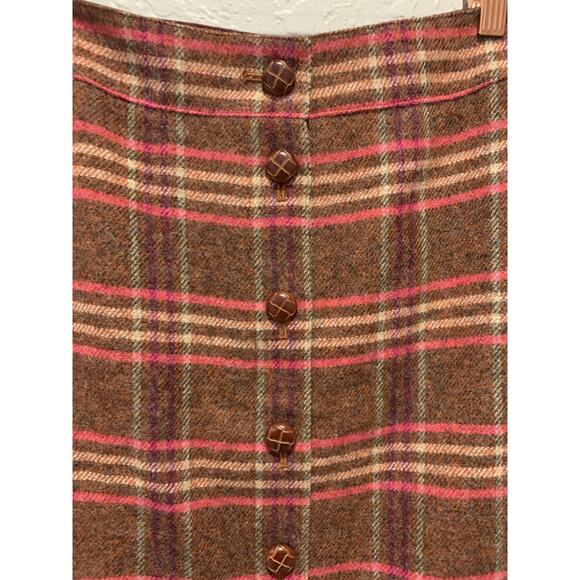 Talbots Wool Blend Skirt Preppy Boho Size 4 - Picture 4 of 6